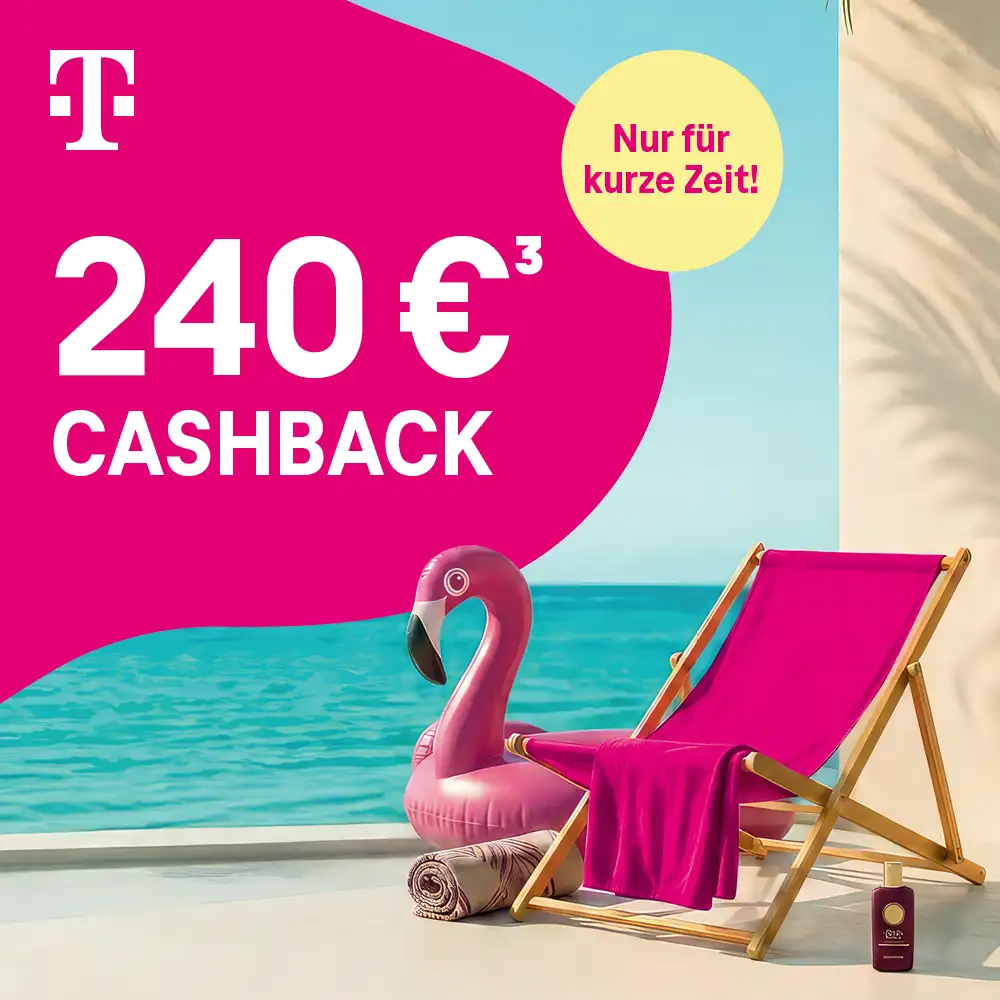 Telekom MagentaMobil Cashback Aktion – bis zu 240 Euro Bonus beim neuen Mobilfunkvertrag im 5G Netz